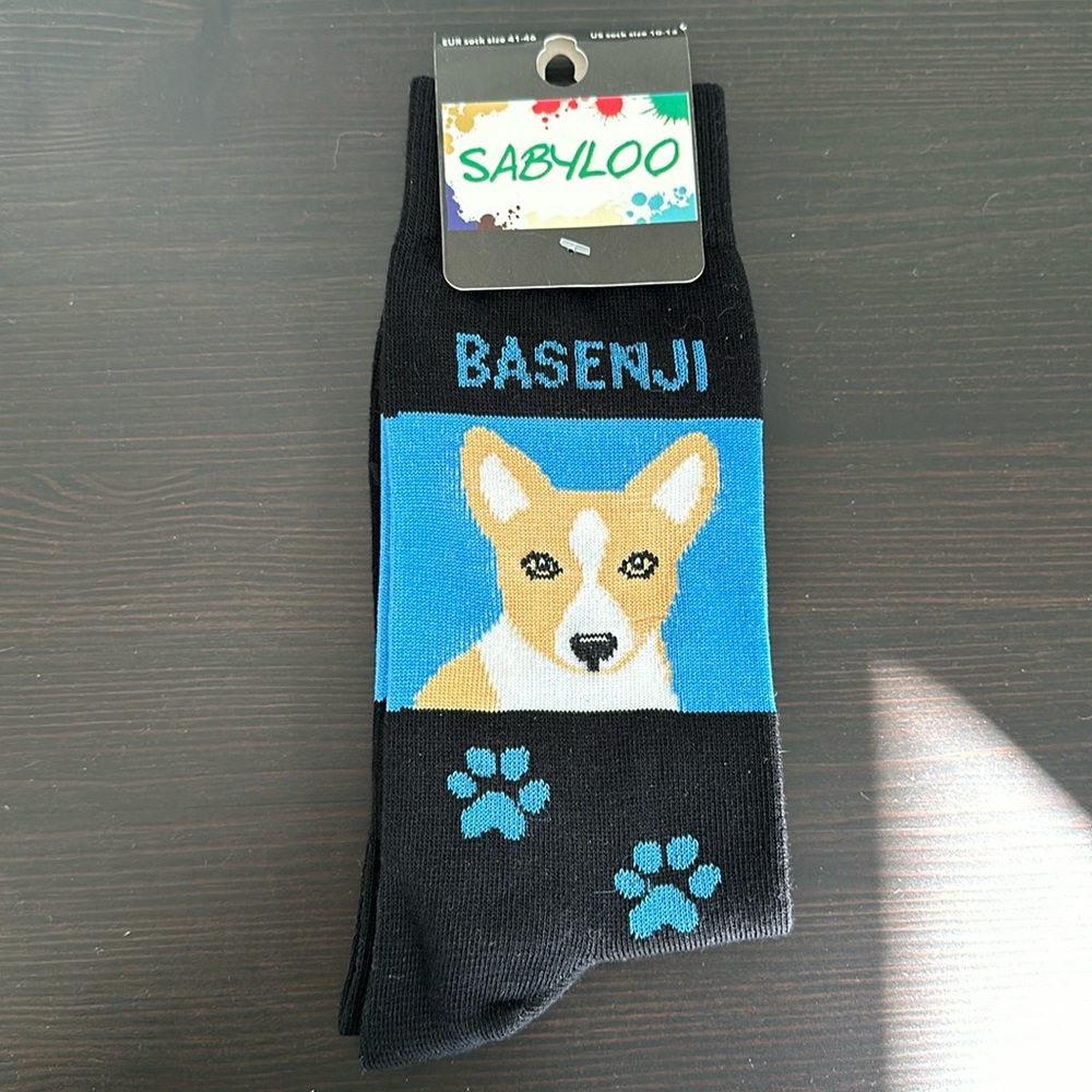 Sabyloo Basenji Sock US Sock Size 10-13